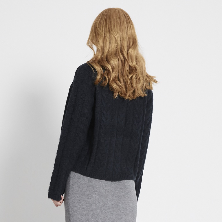 Flettestrikket genser "Boxy Cable Sweater" Flettestrikket genser "Boxy Cable Sweater"